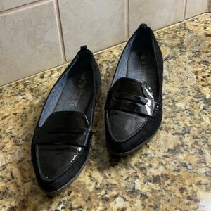 Dr Scholls womens black loafers